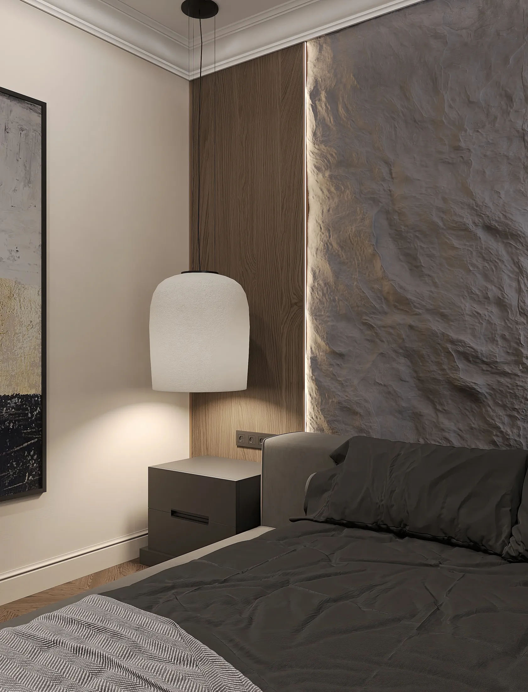 Дом в Тереке - неоклассика - 1 этаж / мастерспальня 7